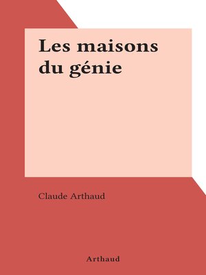 cover image of Les maisons du génie